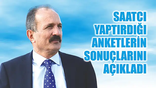 Saatcı Yaptırdığı Anketlerin Sonuçlarını Açıkladı