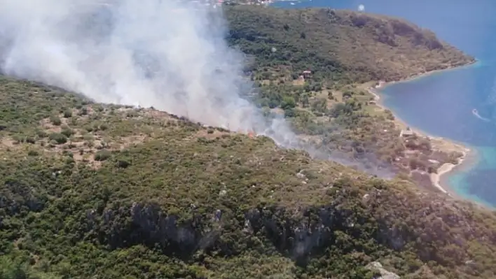 Marmaris'te Makilik Alanda Yangın 