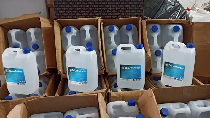 235 litre etil alkol ele geçirildi