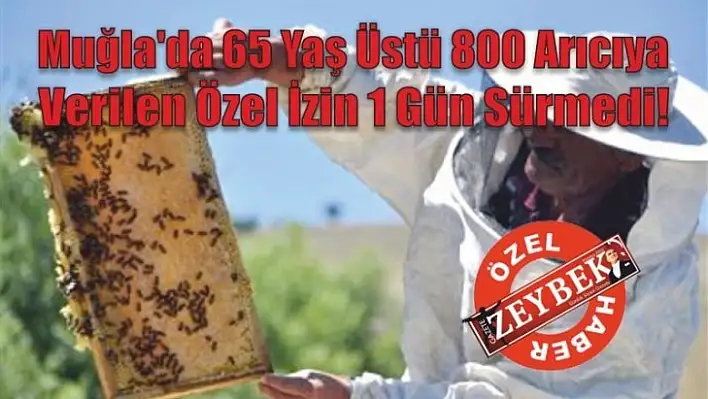 65 Yaş Üstü 800 Arıcının Gözü Kulağı Bakanlık'ta