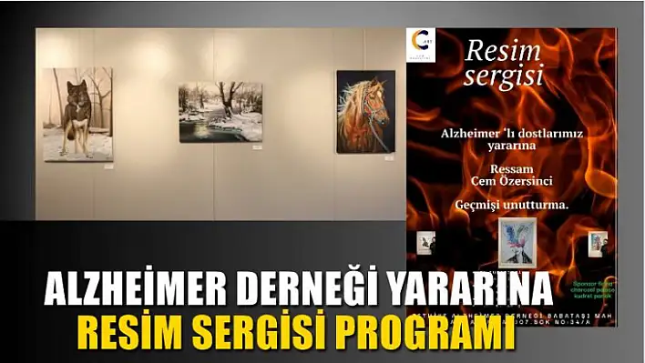 Alzheimer Derneği yararına resim sergisi programı