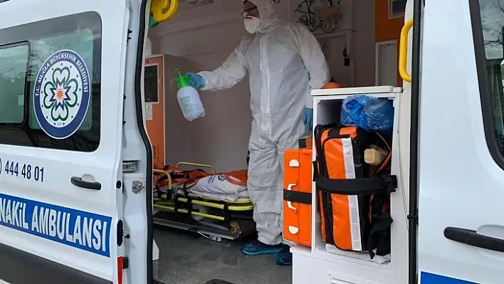 Ambulanslar Her Nakilden Sonra Dezenfekte Ediliyor