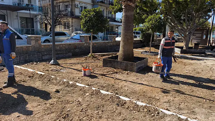 Bahriye Üçok Parkı'nda çalışma