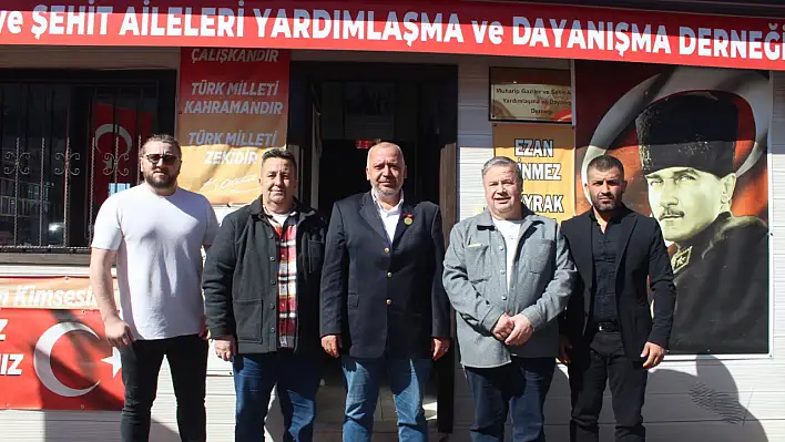 BBP Fethiye İlçe Başkanı İsmail Tombak'tan Gaziler Derneği'ne ziyaret