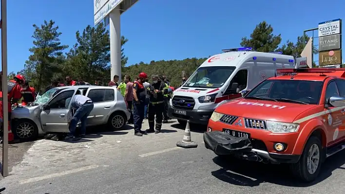 Bodrum-Milas Karayolu'nda kaza: 2'si ağır 3 yaralı