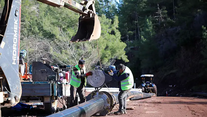 Bozburun İçme Suyu Hattının 6 Bin Metresi Tamamlandı