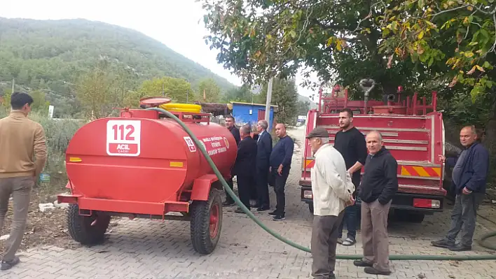 Büyükşehir'den  Yangın Tankeri Dağıtımı Devam Ediyor