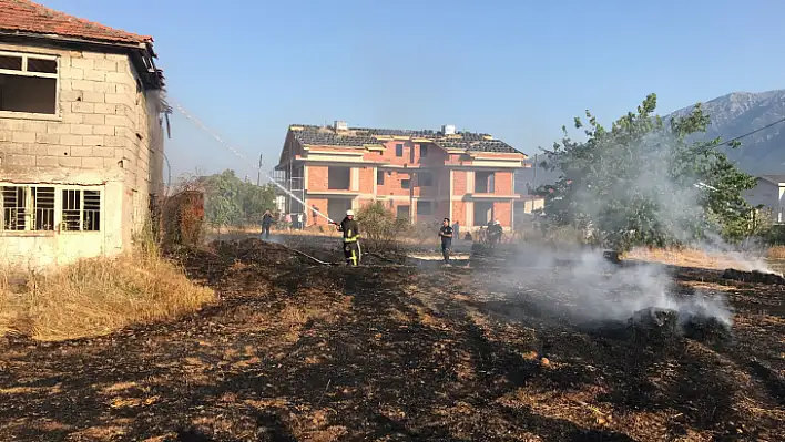 Çamköy'de korkutan yangın