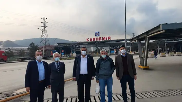 CHP'li Girgin, Karabük'te işçilerle buluştu