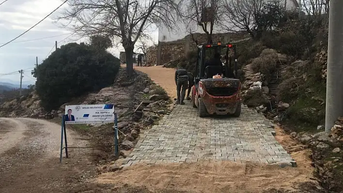 Çiftlik Mahallesi'nde parke kaplama çalışması tamamlandı