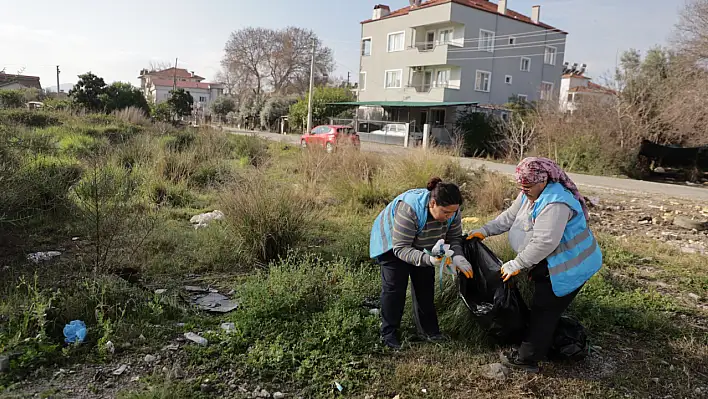 Dalaman'da Temizlik Ekipleri 7/24 Sahada