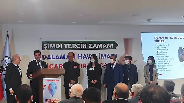 Dalaman havaalanı sigarayı bırakıyor