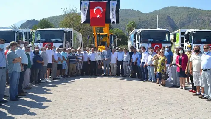 Fethiye Belediyesi araç filosuna 38 adet yeni araç kattı