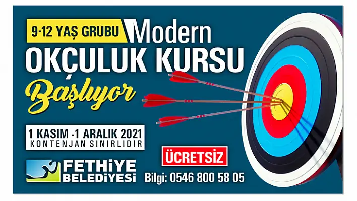 Fethiye Belediyesi'nden ücretsiz modern okçuluk kursları