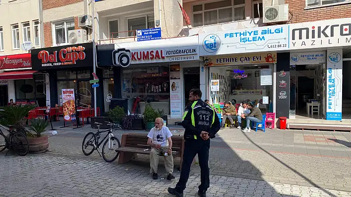 Fethiye'de balkondan tabak fırlatma olayı