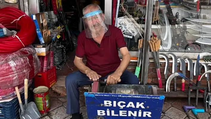 Fethiye'de bayram öncesi bıçaklar hazırlanıyor