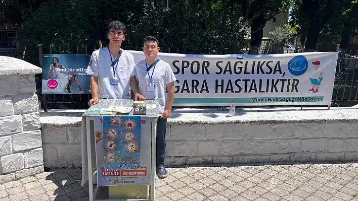 Fethiye'de Dünya Tütünsüz Günü'nde Halk Bilgilendirildi