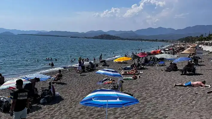 Fethiye'de Sıcak Havalar Termometreler 36 Derece