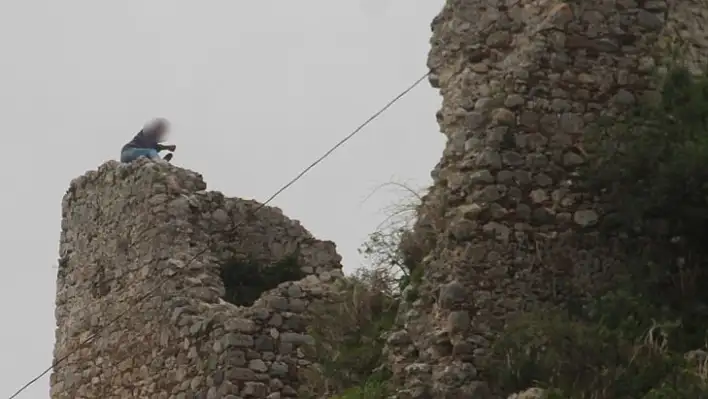 Fethiye Kalesinde intihar girişimi