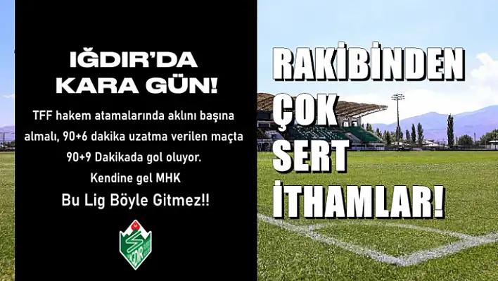 Fethiyespor'un Rakibinden MHK'ya Çok Sert İthamlar!