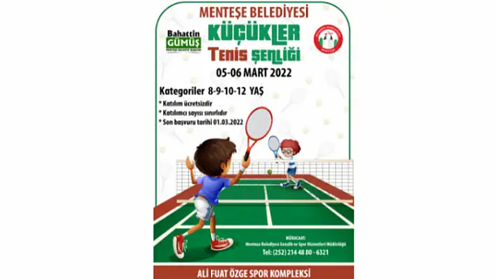 Haydi çocuklar tenis şenliğinde buluşalım