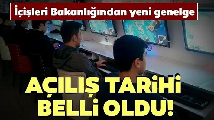 İnternet Kafeler ve Elektronik Oyun Yerleri 1 Temmuz'da Açılıyor