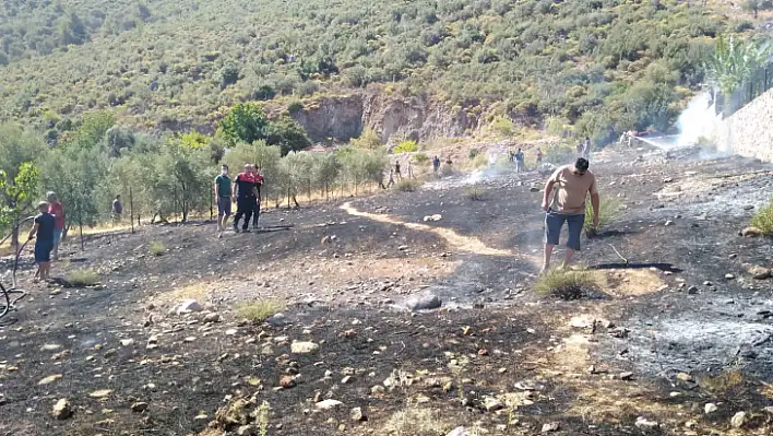 Karapınar mevkiinde çıkan yangın büyümeden söndürüldü