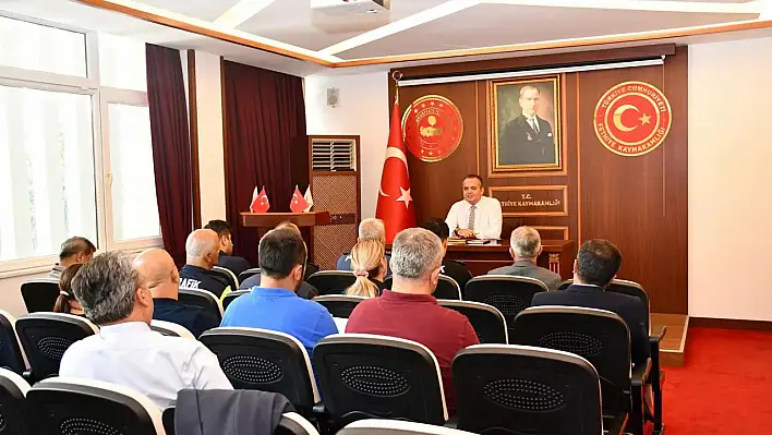 Kaymakam Akkaya Başkanlığında Okul Güvenliği Toplantısı Yapıldı