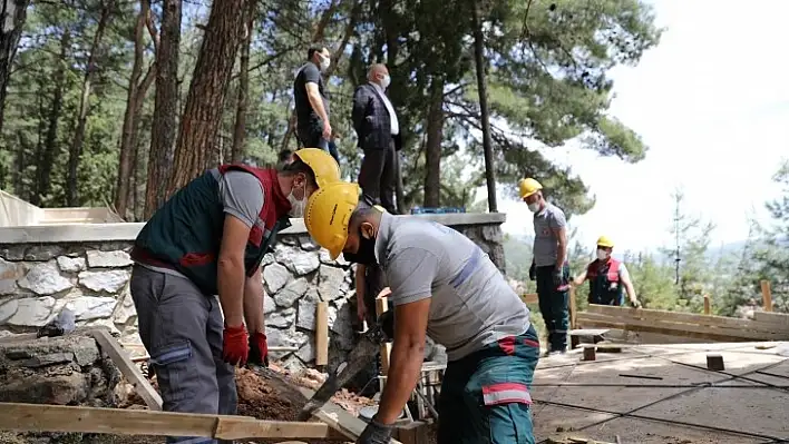 Kızıldağ Mesire Alanında Çalışmalar Tam Gaz