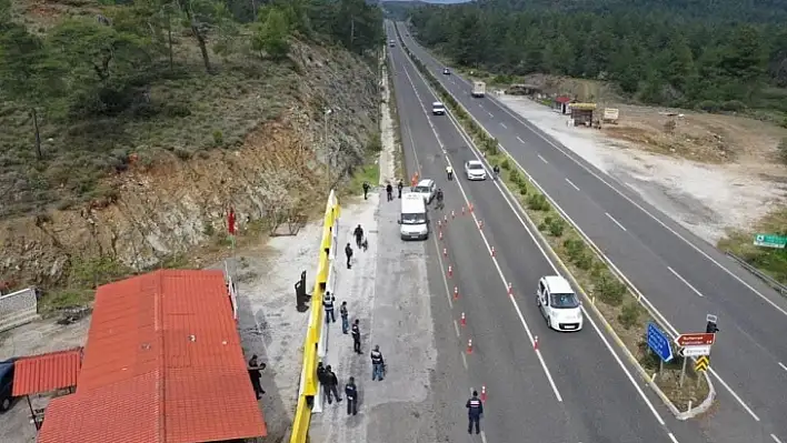 Köyceğiz'de Drone destekli Güven Huzur Uygulaması yapıldı