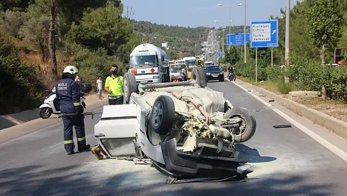 LPG Yüklü Tankere Arkadan Çarptı: 3 Yaralı