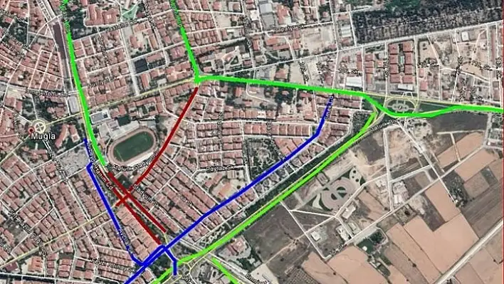 Menteşe Toplu Taşıma Güzergâhlarında Değişikliği Yapıldı