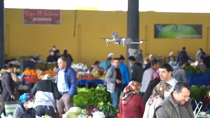 Milas Belediyesi'nden Droneli Koronavirüs Önlemi