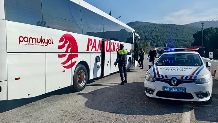 Muğla'da 21 araç trafikten men!