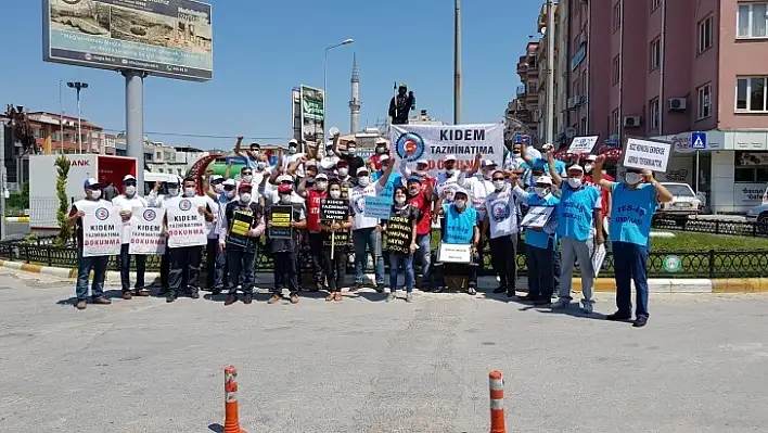 Muğla'da 'Kıdem Tazminatıma Dokunma' Eylemi