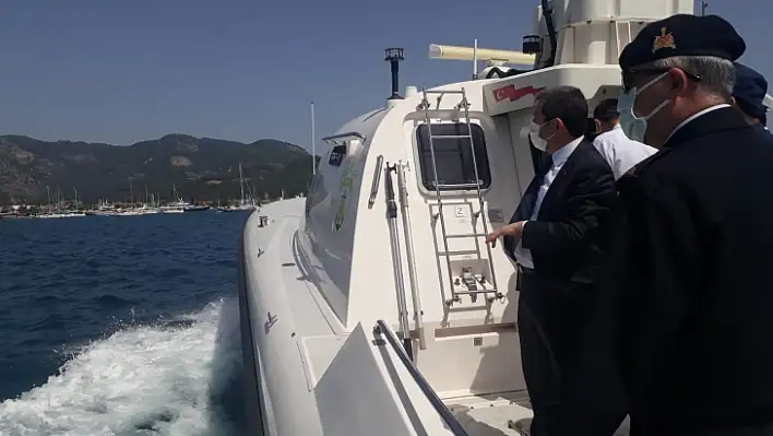 Muğla Valisi Orhan Tavlı, İnşa Faaliyetleri Devam Eden Sahil Güvenlik Karakolu ve Göcek Koylarında İncelemelerde Bulundu