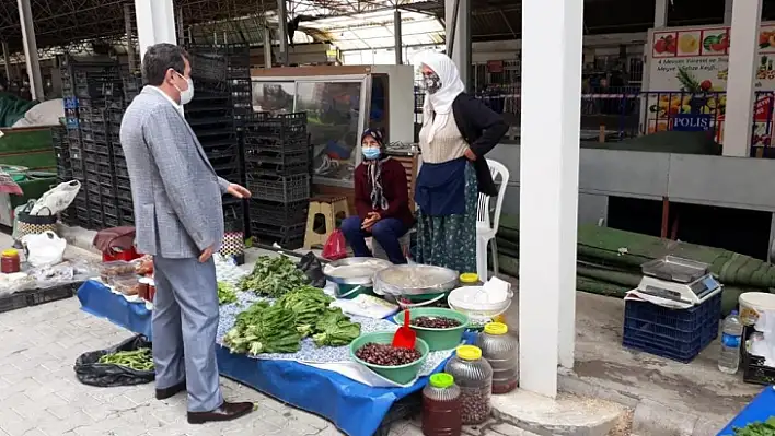 Muğla Valisi Orhan Tavlı, Tam Kapanma Sürecinde Kurulan Pazar Yerlerini Gezdi