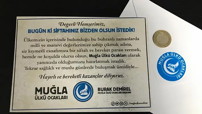 Muğla'da Esnaflar Güne Ülkü Ocakları'nın Siftahıyla Başladı