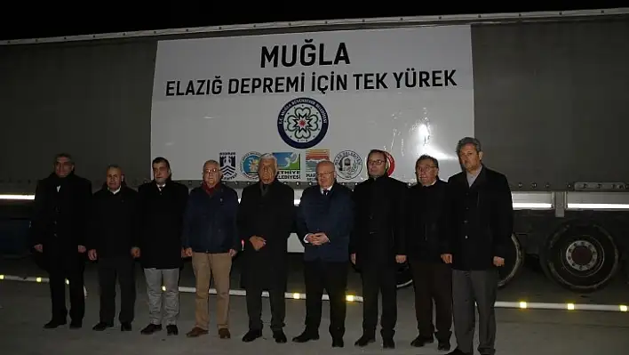 Muğla'dan Elazığ'a 9 Tır yardım