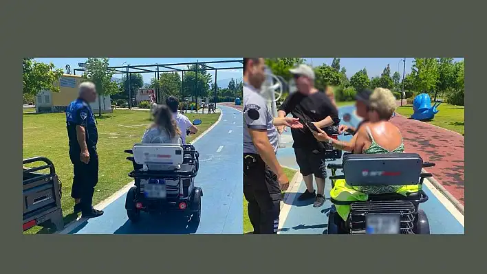 Şehit Fethi Bey Parkı'nda Motorlu Araç Denetimi Yaptı