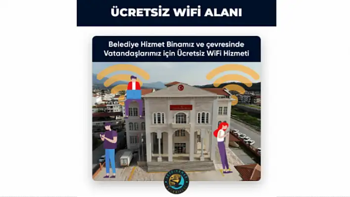 Seydikemer'de ücretsiz Wi-fi hizmeti başladı