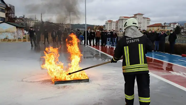 Seydikemer'de yangın tatbikatı yapıldı