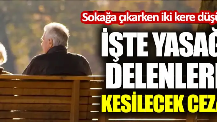 Sokağa Çıkma Yasağı Yaş Aralığı Kaç, Cezası Ne Kadar?