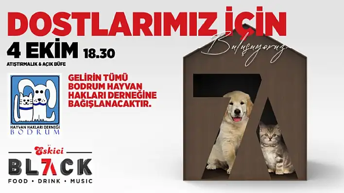 Sokak canları için Eskici Black7'da buluşuyorlar