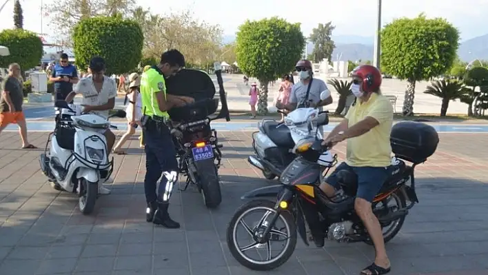 Trafiğe Kapalı Alanlarda Motor Kullananlara Ceza Yağdı