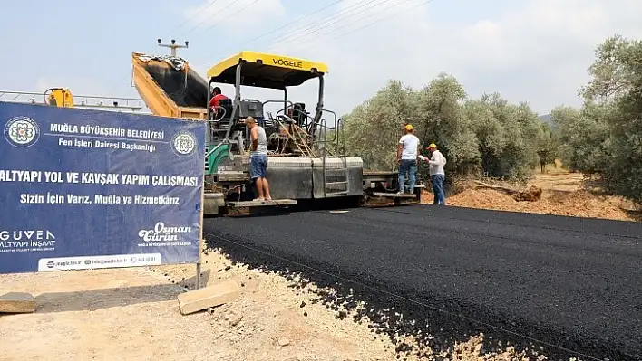 Ula'da Sıcak Asfalt Kaplaması Başladı