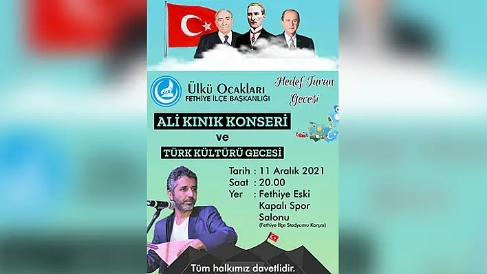 Ülkü Ocakları'ndan Ali Kınık konseri