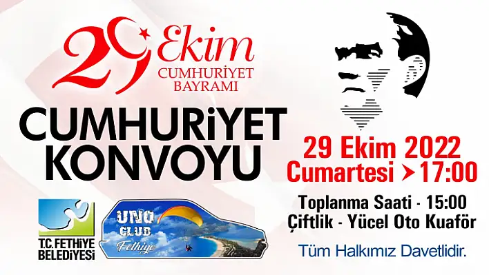 UNO CLUB FETHİYE'DEN CUMHURİYET KONVOYU