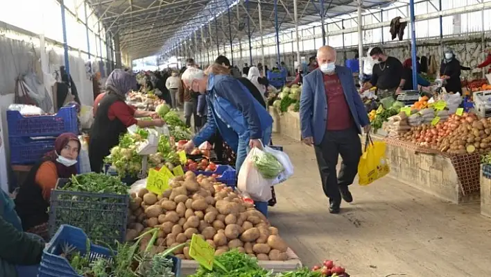 Üretici pazarının eski yoğunluğu yok