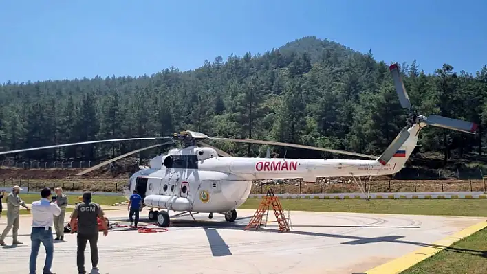 Yangın Helikopteri Göreve Başladı